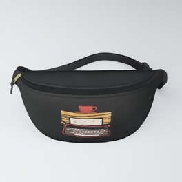 Classic Typewriter Coffee Notes Author Writer Fanny Pack