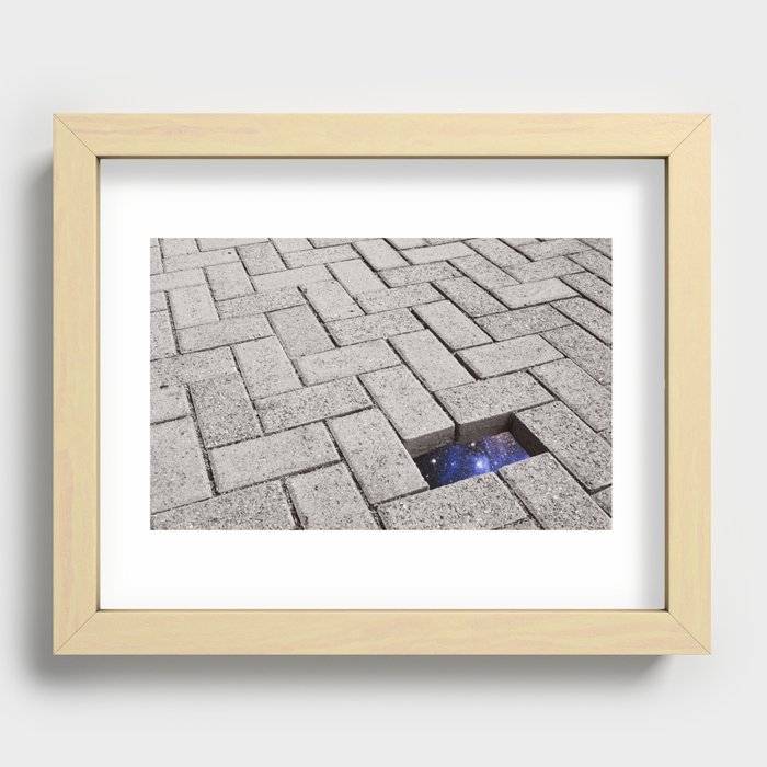 Holes in the Fabric Recessed Framed Print