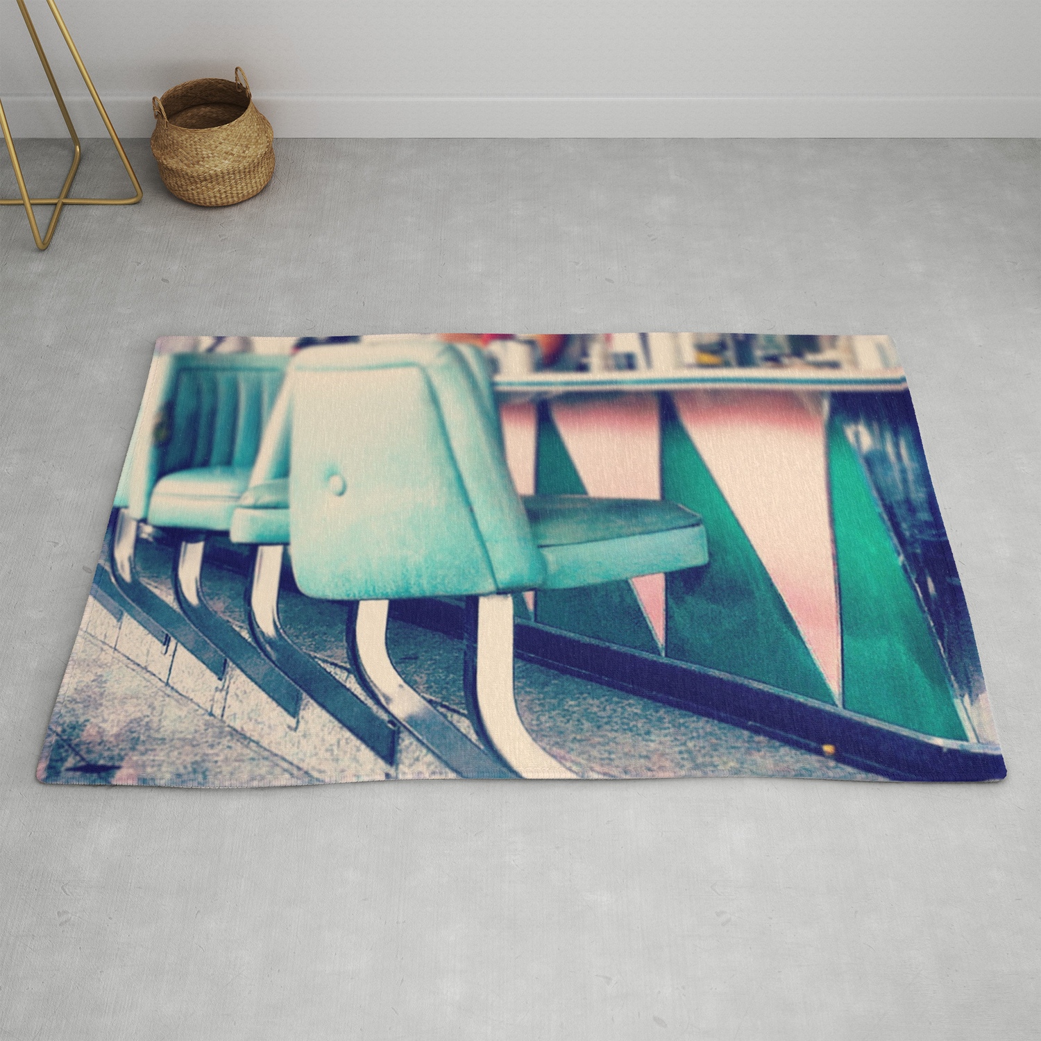 Retro Diner Photograph Kitchen Art Restaurant Decor Shabby Chic