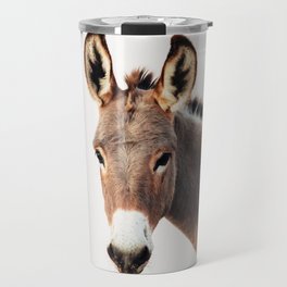 Gentle Wild Donkey portrait Travel Mug