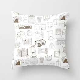 Cover, Contain, COMPOST- 1 of 3 Throw Pillow