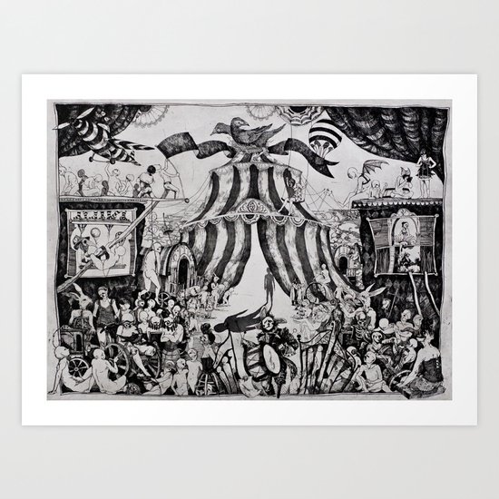 Circus of life II Art Print