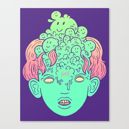 brain parasites Canvas Print