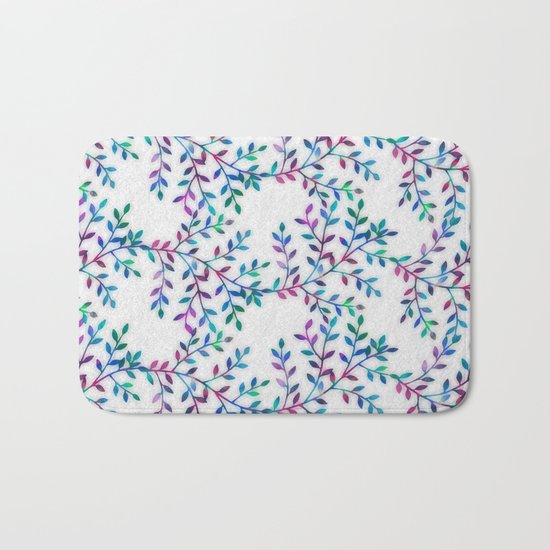 Small, Colorful Leaves 2 Bath Mat
