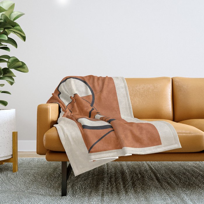 Abstract Line 36 Throw Blanket