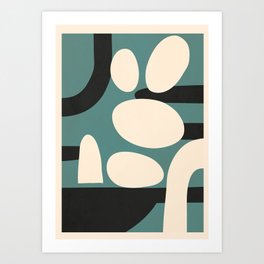 Abstract shapes in the skies 4 Art Print