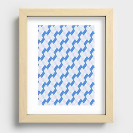 Magic Patterns Blue and White Recessed Framed Print