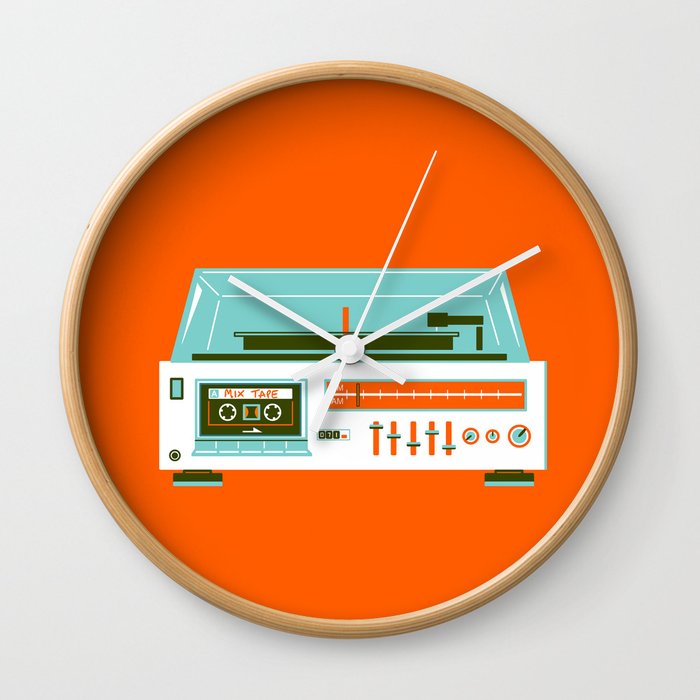 Mix Tape - I love the 80s Wall Clock