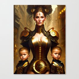Mother and Offspring Canvas Print