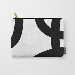 Black and White  Carry-All Pouch