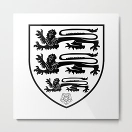 British Three Lions Crest Metal Print