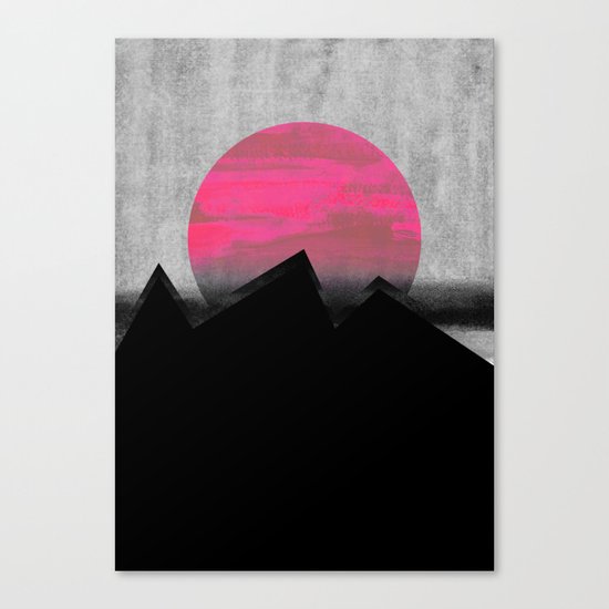 Pink Sun Canvas Print