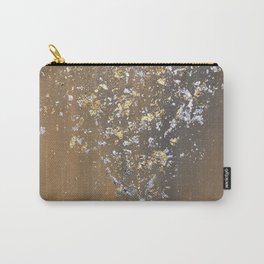 Precious metals Carry-All Pouch | Artdeco, Beige, Shiny, Gray, Stalagmite, Abstract, Surrealism, Acrylic, Sparkles, Gold 
