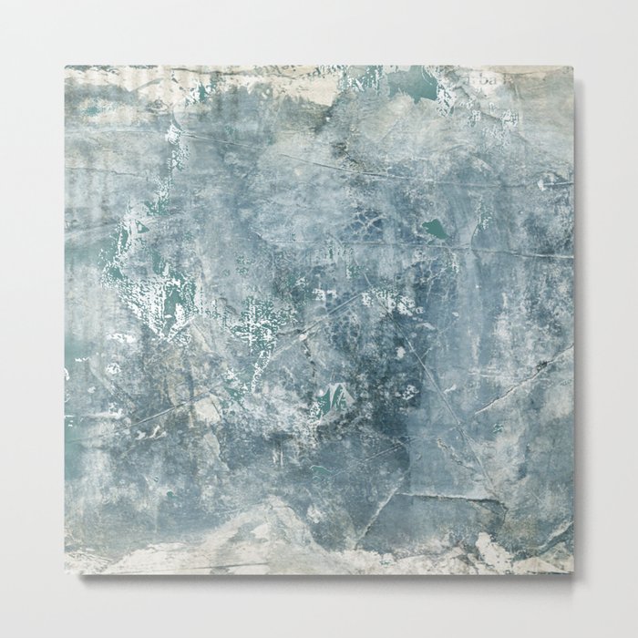 Abstract  Ice Wall Metal Print