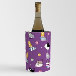 Cats, Books and Coffee on Purple 11000 Wine Chiller