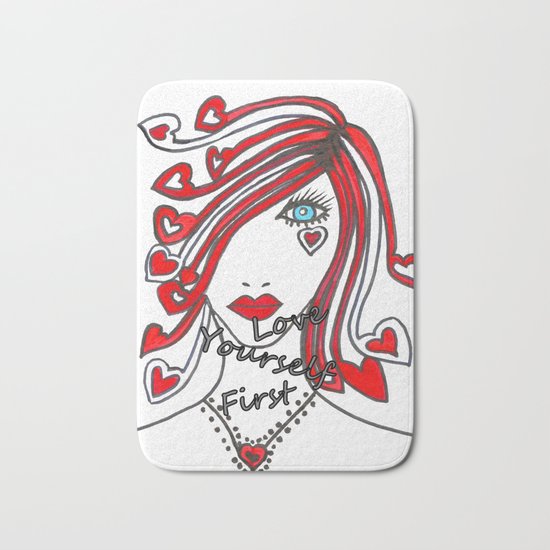 Love Yourself First Bath Mat