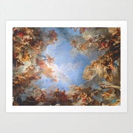 Fresco in the Palace of Versailles Art Print