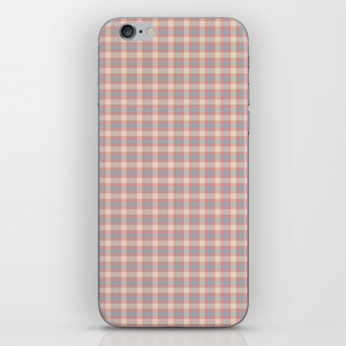 Mix&Match: Plaid print with matching colours with "Portrait of an unknown woman (1898) - Ferdinand Hodler (1853-1918)" iPhone Skin
