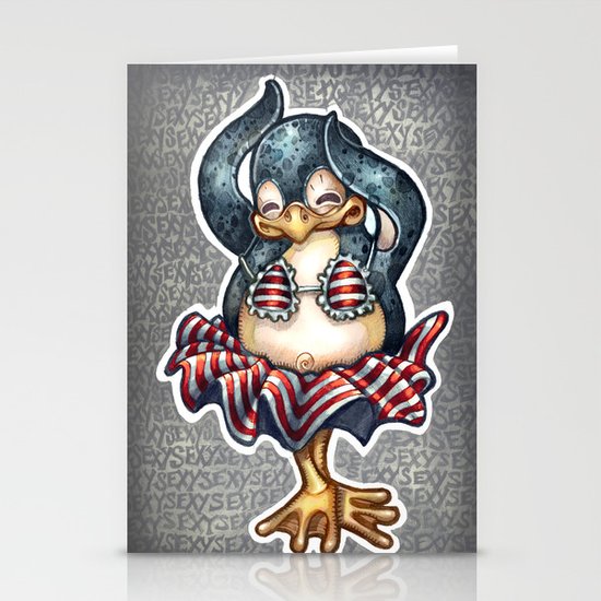 Sexy Penguin Stationery Cards