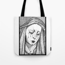 Crying Virgin Tote Bag