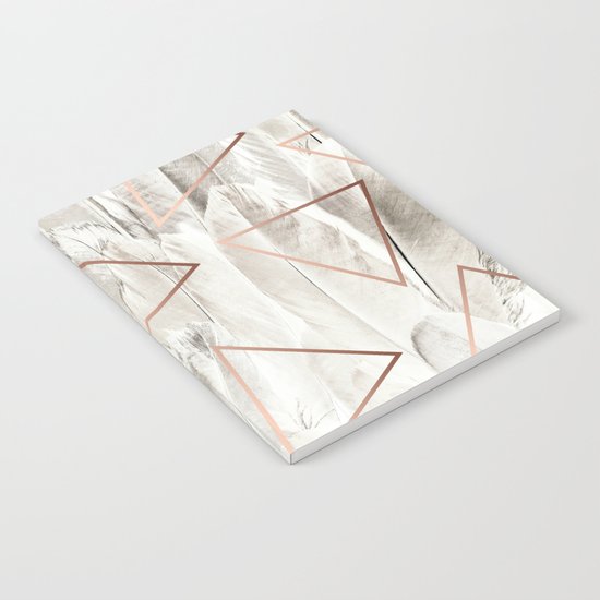 Feathers & Copper #society6 #decor #buyart Notebook