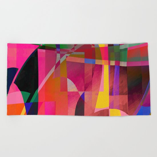 simulated experience Beach Towel