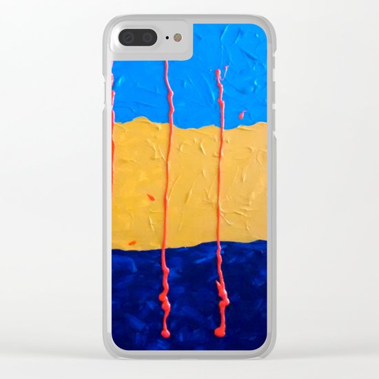Abstract #6 Clear iPhone Case