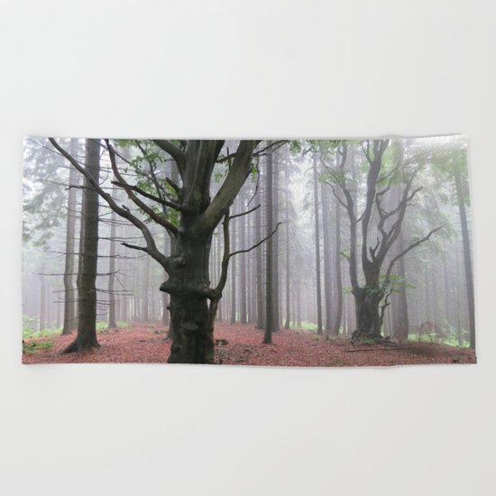 Smoke woods Beach Towel