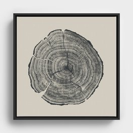 Hand-Drawn Oak Framed Canvas