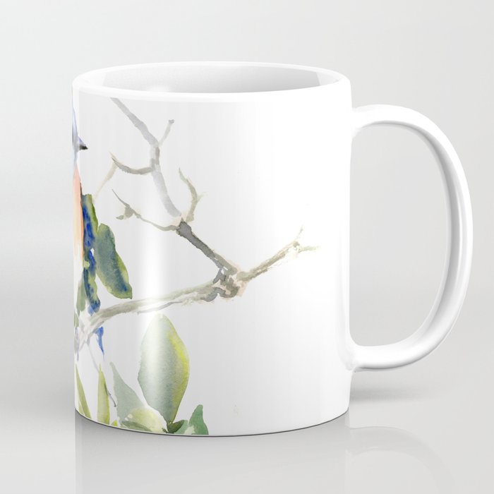 Bluebird and Blueberry Coffee Mug