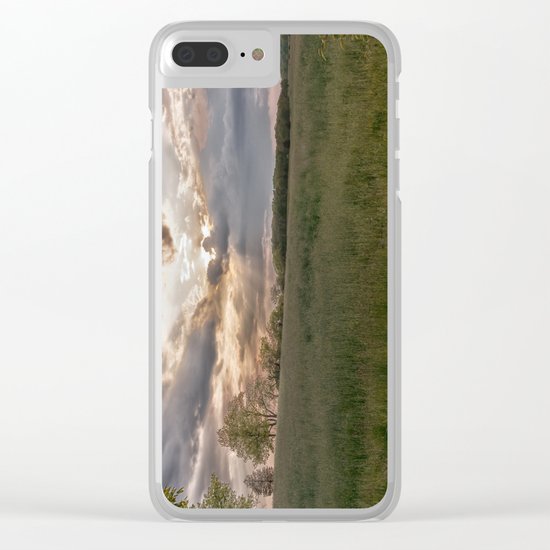Summer field Clear iPhone Case