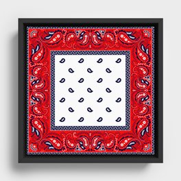 Bandana - American  Framed Canvas