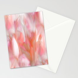 Pink Tulips Abstract Nature Spring Atmosphere #decor #society6 #buyart Stationery Card
