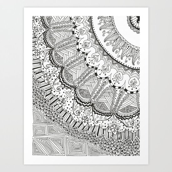 Doodle Madness Art Print