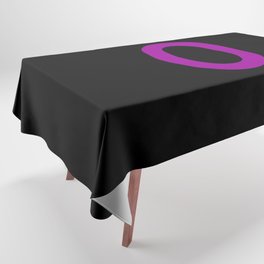 LETTER o (PURPLE-BLACK) Tablecloth