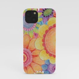 Crayon Garden iPhone Case