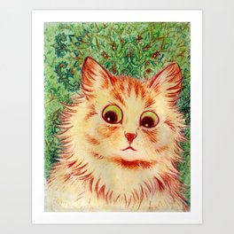  Louis Wain Kaleidoscope Cat  Art Print