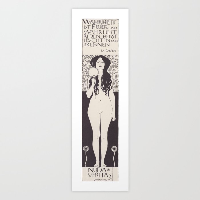 Naked Truth or Nuda Veritas Art Print