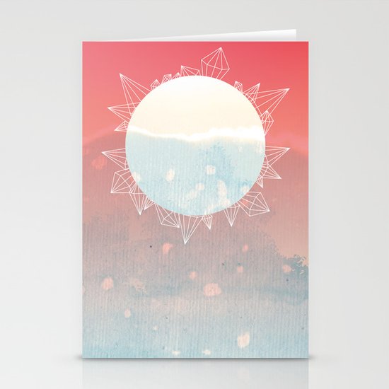crystal sunrise Stationery Cards