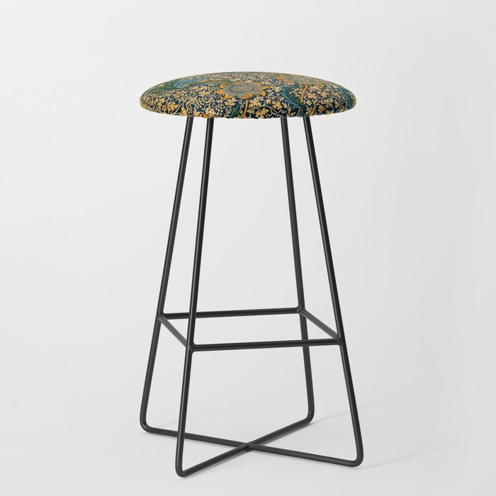 William Morris honeysucklea Bar Stool