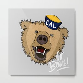 Go Bears! Metal Print | Sports, Typography, Digital, Illustration 