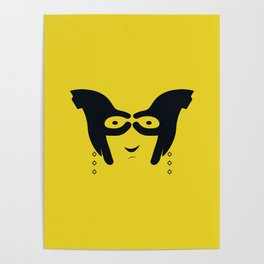Hand Gesture Yellow Poster