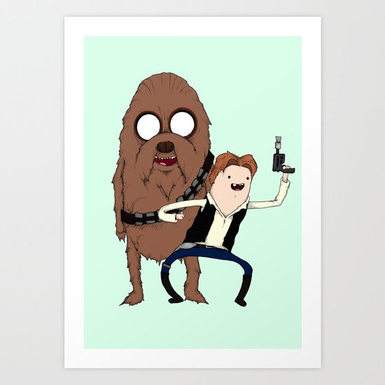 Space Adventure! Mans Best Friend Art Print