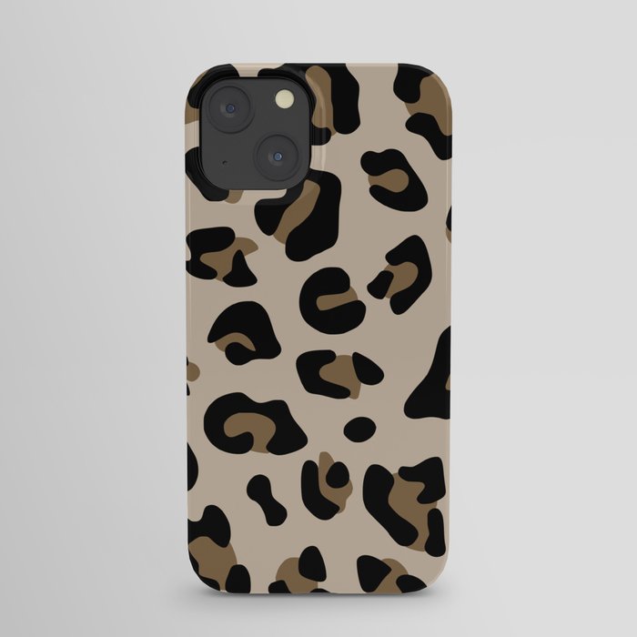 Big Beige and Brown Leopard Spots iPhone Case