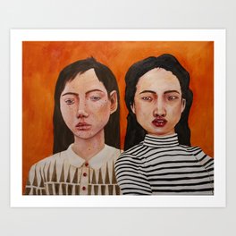 Tangerine Girls Art Print