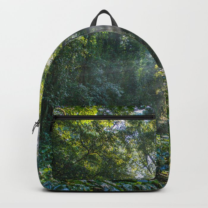 Sun Rays in a Forest Backpack