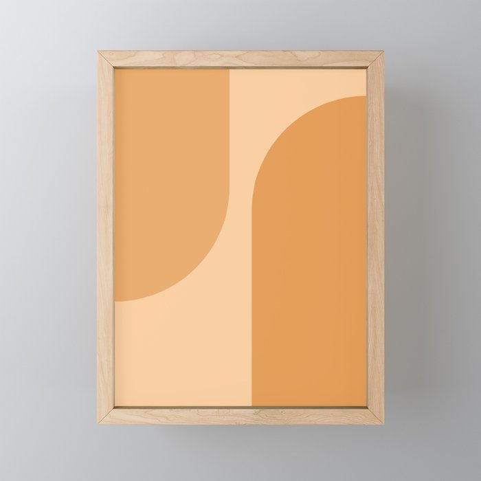 Modern Minimal Arch Abstract I Framed Mini Art Print