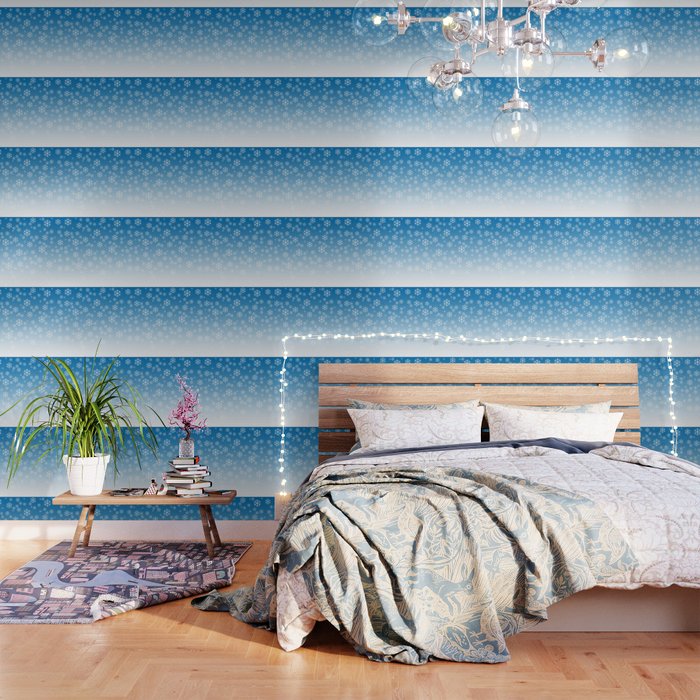 Simple Winter Wonderland Painting Wallpaper By Ejaggerart Society6