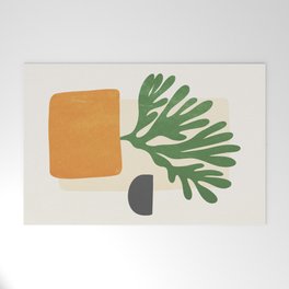 Bronze Vase & Leaves: Matisse Edition | Mid Century Series Welcome Mat