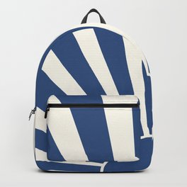 Navy blue retro Sun design Backpack